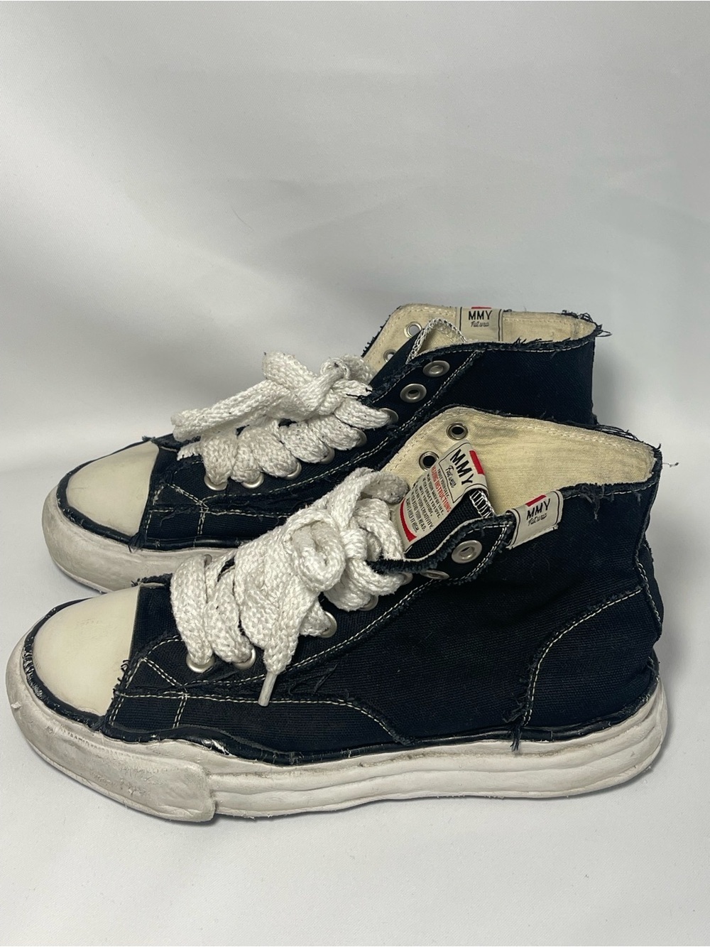 Maison Mihara Yashuhiro Hank high top sneaker black and white EU 41